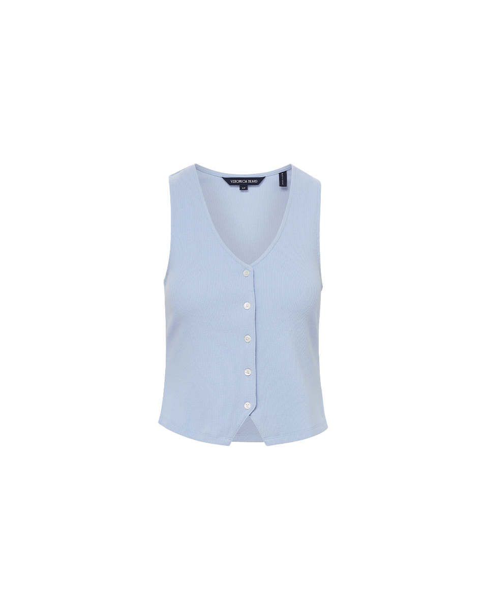 Hoorne Button-Down Tank Top