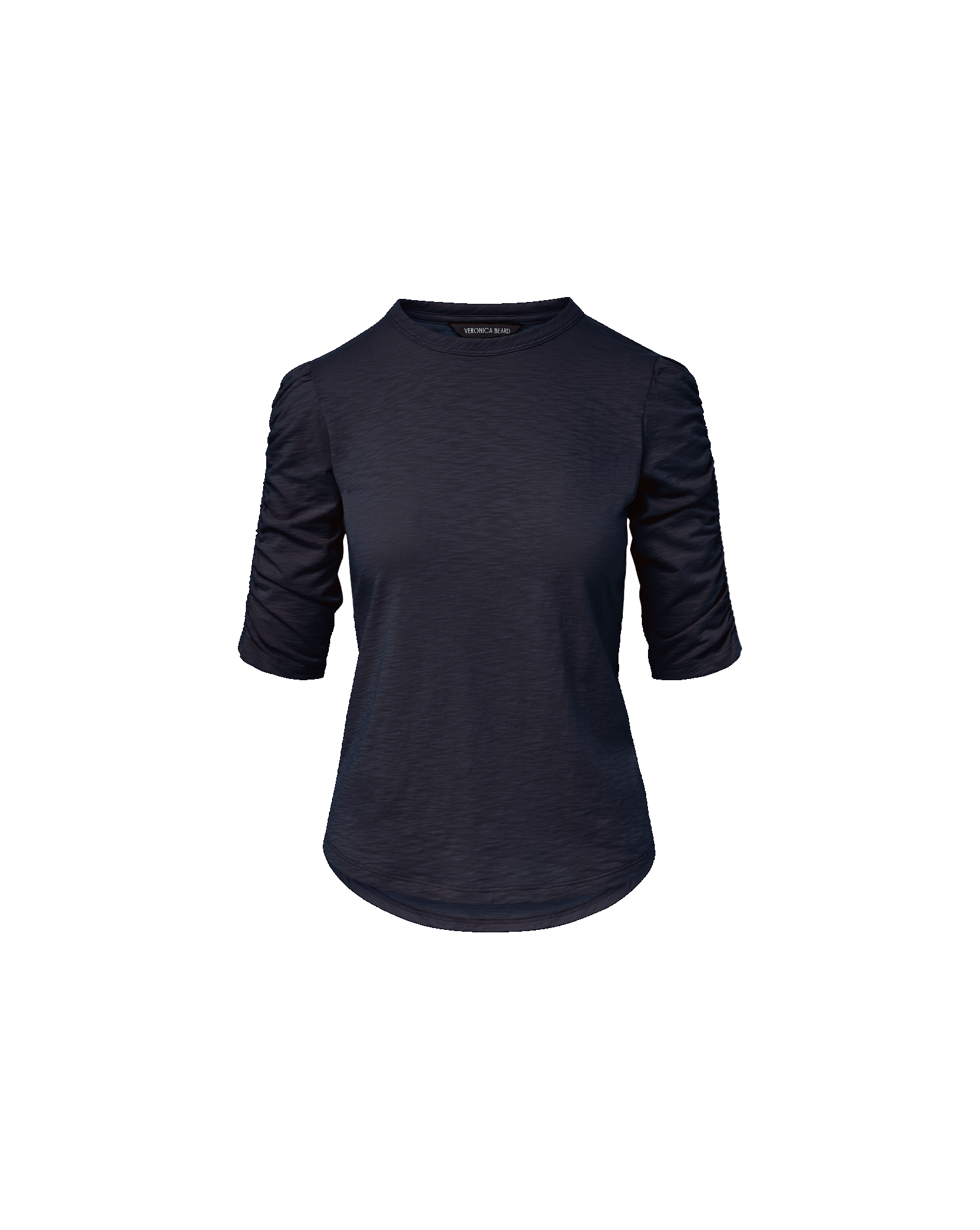 Waldorf Ruched-Sleeve Slub T-Shirt