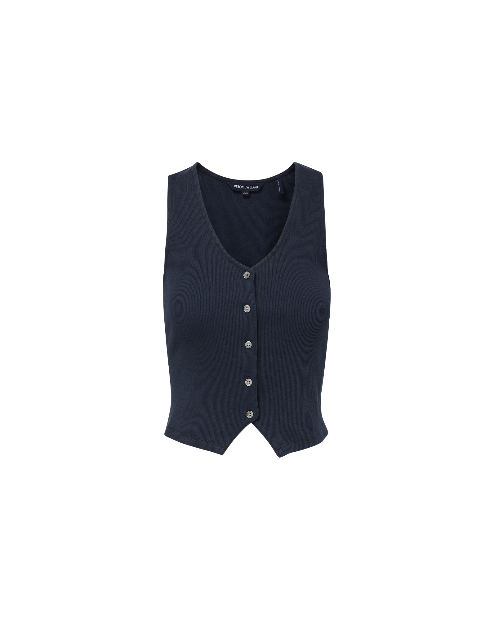 Hoorne Button-Down Tank Top