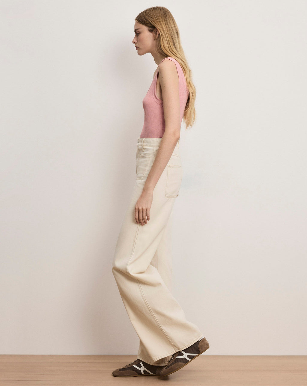 Kasey Patch-Pocket Wide-Leg Jean