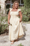 Bronte Midi Dress - Butter Yellow