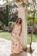 Kayt Strapless Dress - Yellow Petunia