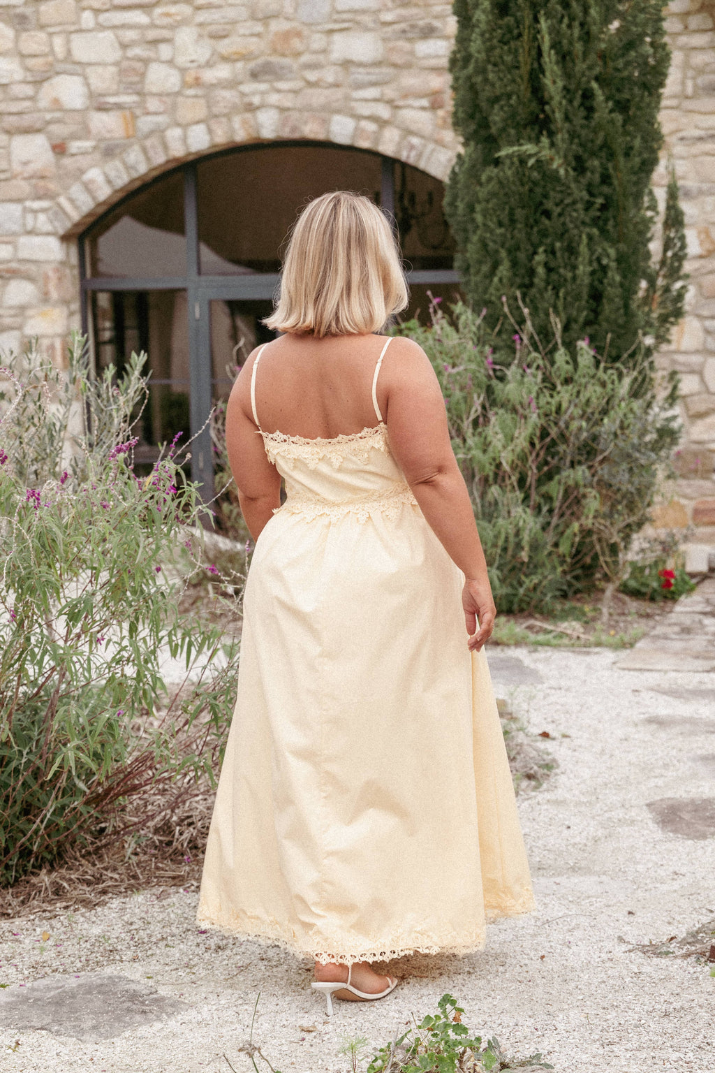 Kiana Midi Dress - Pale Yellow