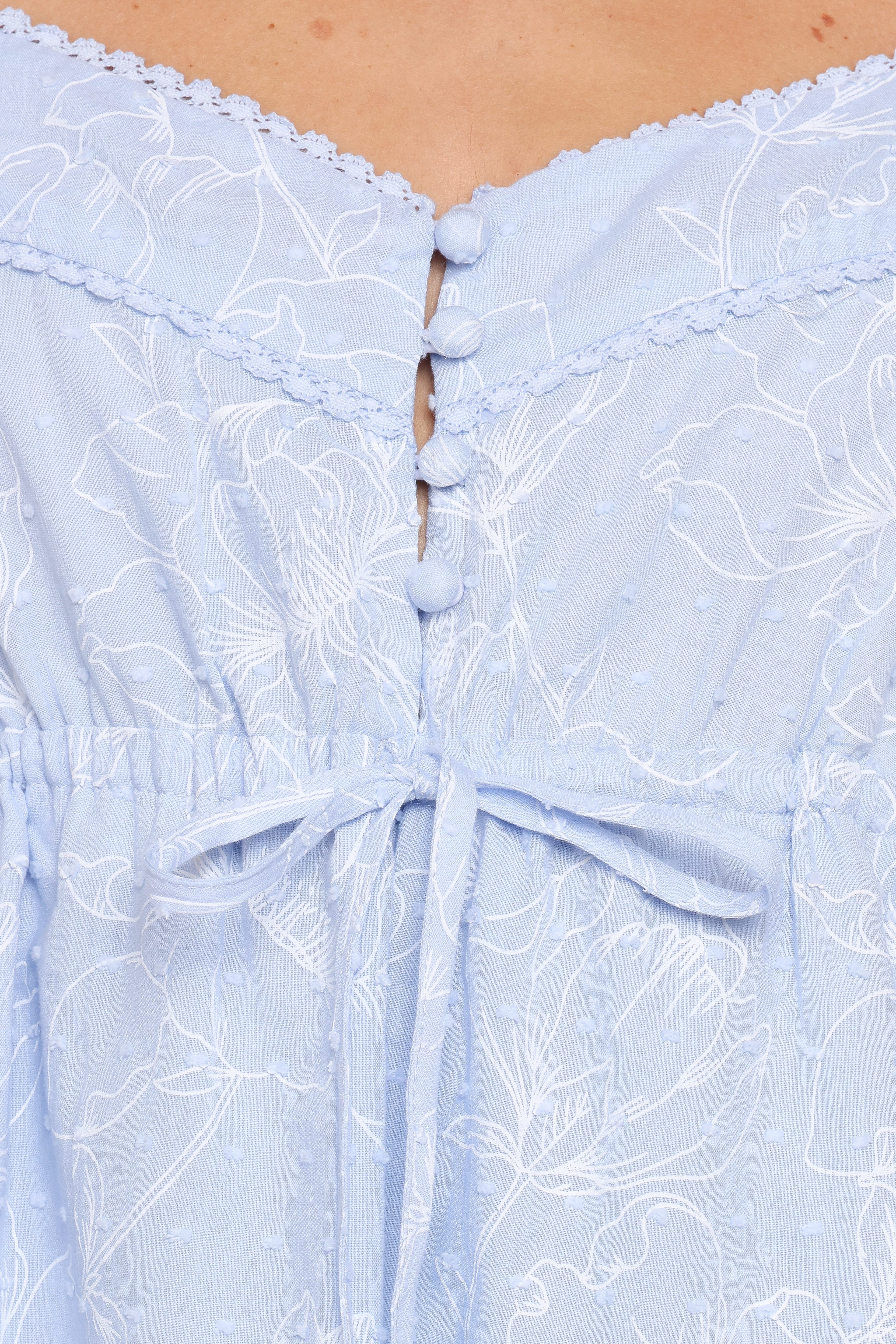 Keaton Mini Dress - Cornflower Blue
