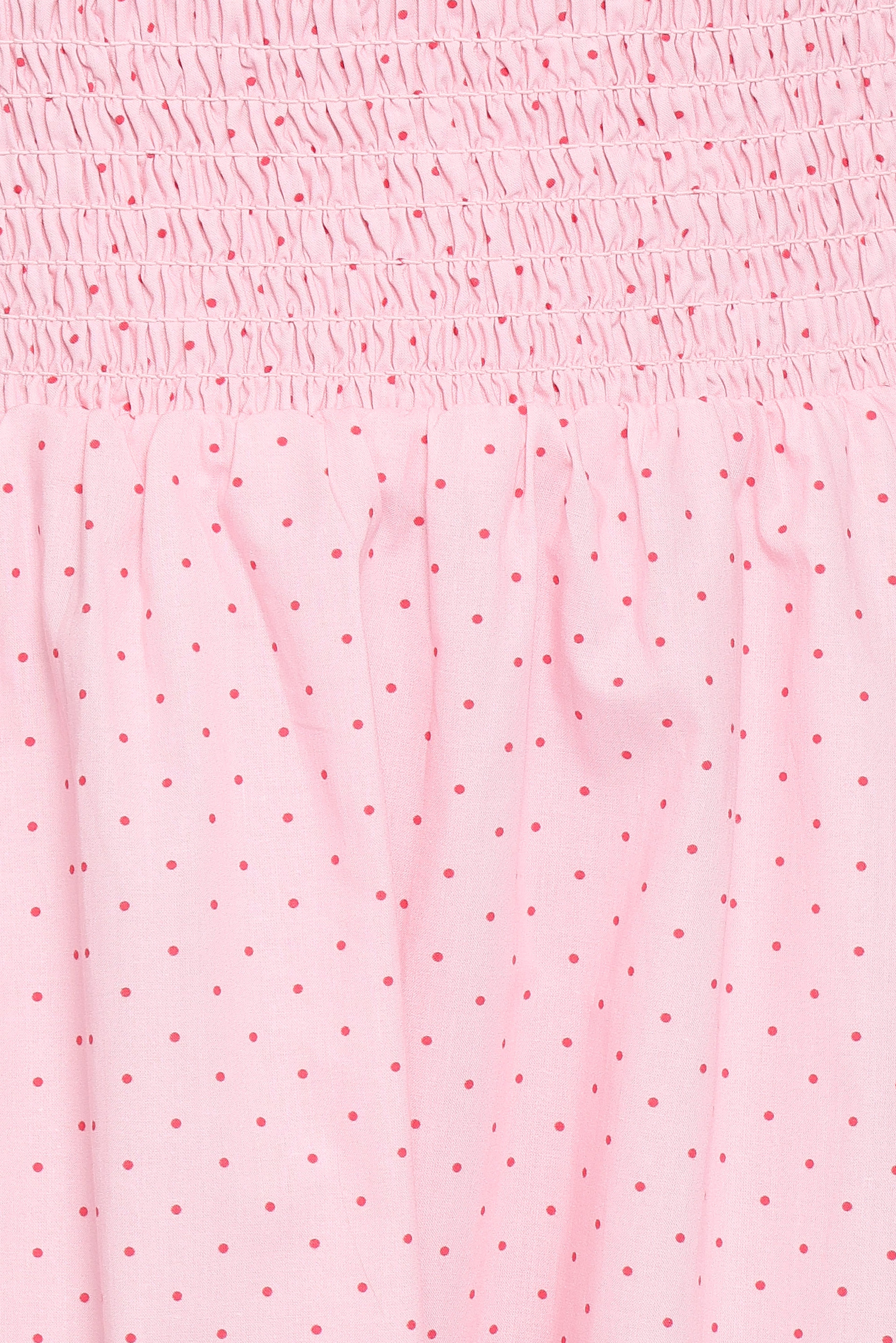 Leticia Midi Dress - Pink Polka Dot